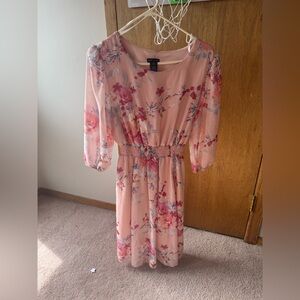 Kate and Lily Floral Pink Dress